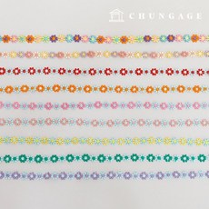 자수 레이스원단 플라워 컬러꽃잎 12mm 케미컬 057 9종, 3)레드, 1개