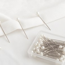 원형 진주 구슬 시침핀