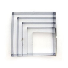 아트박스/와인앤쿡 쿠킹의정석 무스링 높은 정사각틀(미니) 1개, 단품없음