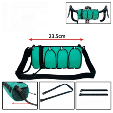 가려거든 간편휴대 라이딩 자전거 핸들 가방, 그린