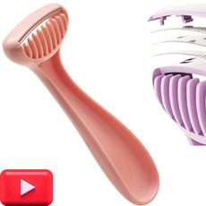 프라홈 안전한 곡선형 겨드랑이 다리 털제거 제모 면도기, 1개입, 핑크, 1개