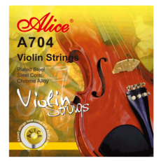 앨리스 바이올린 줄 스트링 4줄 4/4 사이즈 Alice A704, 1세트, 4/4사이즈