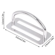 스테인리스 스틸 웨이트 벨트 슬라이드 키퍼 다이빙 스포츠 사이드마운트 스쿠버 웨빙 하네스 스노클링 BC, 01 Silver