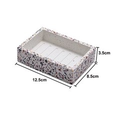 고급 호텔 대리석 비누받침 비누홀더 4컬러, 1개, B. 직사각형 비누 받침대