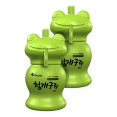 하비비 프리미엄 청개구리 자동 변기세정제, 120g, 2개