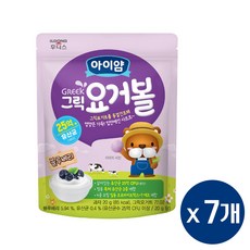 아이얌 그릭요거볼, 블루베리맛, 20g, 7개