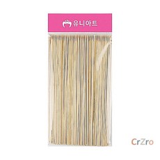유니아트 산적꼬지 3mm 25cm 90개입 제사꼬치 나무꼬치 떡꼬치 닭꼬치