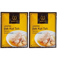 싱가포르 송파 바쿠테 소스 song fa bak kut teh 등갈비탕 육골차 정식수입 미슐렝선정, 2개, 30g