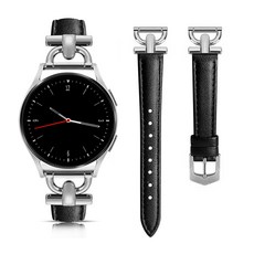 티엑스엘엑스 갤럭시워치 D링 가죽 스트랩, 블랙, 1개