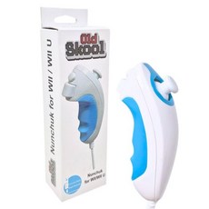 구형 스쿨 넌척 컨트롤러 Wii 또는 Wii U와 호환 - 흰색, 올드 스쿨 난척 컨트롤러, Wii 또는 Wii U 호환