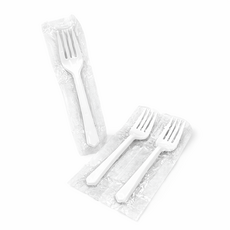 일회용 미니포크 위생 155mm 흰색 개별 100개입, 1개, 100개