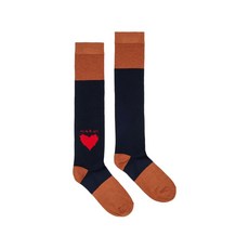 마르니 키즈 하트 인타르시아 컬러 블록 양말