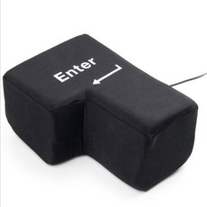 USB Enter鍵抱枕, 【黑色】舒壓超大Enter鍵