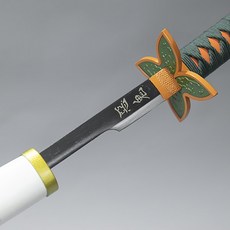 (비젼) YK 114 캐릭터 가검 일본도 중량가검 강철가검 미술도검 진가검 목검 도검 코등이 카타나 사무라이 무사도 다마스커스 접쇠 단조, 1개