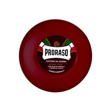 【易油網】義大利 Proraso 刮鬍系列：刮鬍泡/刮鬍膏/刮鬍皂/鬍後水/刮鬍刷 原裝進口禮盒, 1個, 刮鬍皂 紅色檀香 150ml