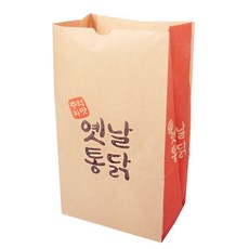 벅스웨이 옛날통닭 각대봉투(대), 1세트, 100개