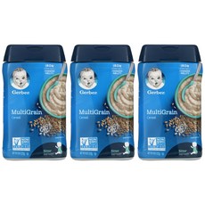 거버 멀티그레인 시리얼 227g 아기 유아 베이비 미음 이유식 씨리얼 3개 Gerber MultiGrain Cereal 8 oz (227 g)