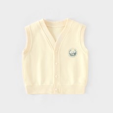 DFMEI 兒童馬甲男女童春秋款開衫背心針織馬夾外穿寶寶春秋季時尚坎肩