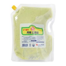오뚜기 오쉐프 키위드레싱 1kg 샐러드 소스 대용량 업소용, 1개