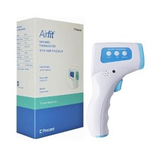 에어핏 비접촉 적외선 온도계 온도측정기 (0~60도), 1개
