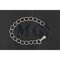 沐錦飾品材料DIY 項鍊延長鏈 項鍊輔助鏈 項鍊鏈尾加長 水滴(銅/不鏽鋼) 100入, 5公分(不鏽鋼/離子玫金)20入/瓶, 1個