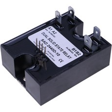 듀얼 솔리드 스테이트 릴레이 SSR 4-15VDC 입력 280VAC 40A D2440D-10 랜덤 전원 켜기 적합