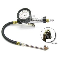 BuyTools專業級多功能胎壓槍 推拉兩用 夜光型 貨車卡車適用, 1個