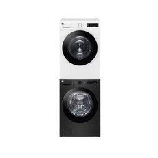 LG 트롬 AI 건조기 18kg 세탁기 21kg 세트 1등급 인버터 블랙 화이트, FG21KN RG18WNW