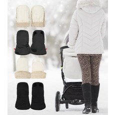 또팔아 유모차장갑 반려견유모차 개유모차 유모차손잡이커버, 베이직핸드머프 블랙