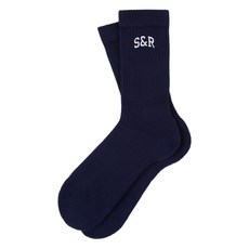 스포티앤리치 로고 골지 양말