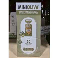 MINIOLIVA 特級初榨橄欖油 50份獨立包裝 14毫升, 50個, 14ml