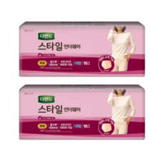 디펜드 스타일 언더웨어 여성용 파워 대형 16매 2개(32매), 16개입, 2세트