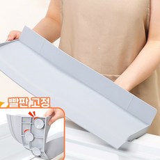 호밍사이 싱크대앞물막이 실리콘 싱크대물막이 자동흡착 싱크대 가장자리 보호대 주방물튀김방지 워터펜스, 1개, 회색