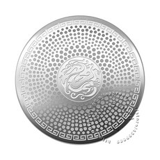 금속 그릴 메쉬 장식 원형 트위터 커버 보호 56 5MM, dragon pattern, 1 piece, 1개