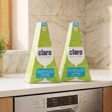 클라로 식기세척기용 정제소금, 1kg, 2개