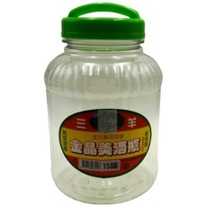 金晶美 食品級透明塑膠萬用罐, 1個, 21L