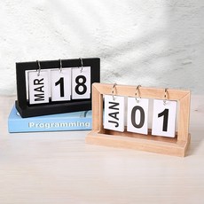 하라 테이블 인테리어 달력 책상소품 데스크소품 서재인테리어, 원목, 원목