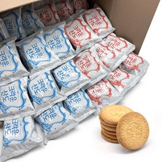 크라운산도 딸기 30개+크림 30개 믹스 대용량 낱개 개별포장 크림샌드, 1개