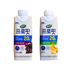 셀렉스 프로핏 모카 초콜릿 + 셀렉스 프로핏 바나나, 18개, 250ml