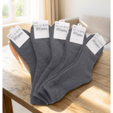 산후조리원 준비물 임산부 양말 겨울 산모 수면양말 진그레이 5켤레