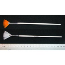 造研所 扇形筆刷 2入組 19cm 彩繪乾刷筆 排筆 美術繪畫用具, 1個