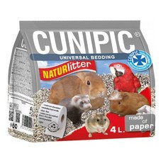 酷力比 西班牙CUNIPIC 小動物適用, 1個, 寵物環保紙砂 4L / 1kg
