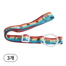 물병 텀블러 스트랩, 무지개 토끼, 3개