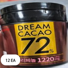 롯데웰푸드 드림카카오 72% 초콜릿, 86g, 12개