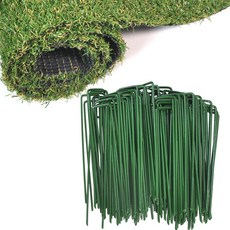 인조잔디 롤 시공 흙 마사토 녹색 U자 고정핀 정원관리용품 원예자재