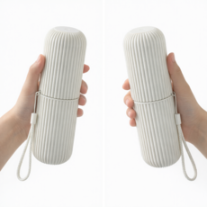 도도몰 휴대용 여행용 칫솔 치약 케이스2p1세트, 2개, 화이트