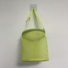 兒童網紗貝殼收納袋 沙灘玩具整理袋, 1個, 綠色