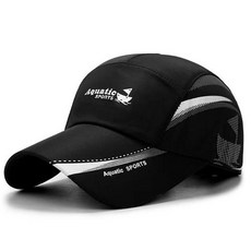 에너바디 아쿠아 등산 모자 커플 볼캡 낚시모자, 블랙