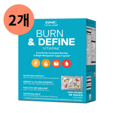 지엔씨 GNC 토탈린 번 앤 디파인 비타팩 프로그램 30팩, 2개