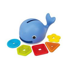 아기 고래장난감 도형끼우기 인지훈련 아기장난감, 1개, 혼합색상